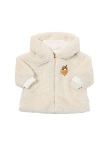 Chaqueta De Teddy Sintético - MOSCHINO - Modalova