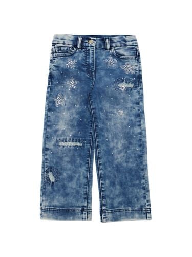 Jeans Con Decoraciones - MONNALISA - Modalova