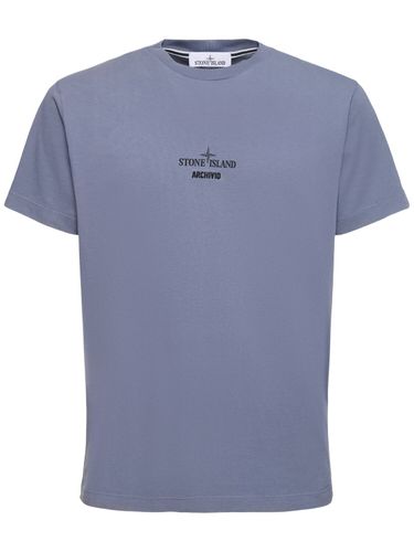 T-shirt Maniche Corte In Cotone - STONE ISLAND - Modalova