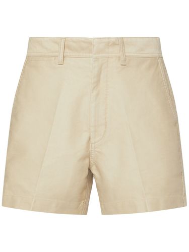 Shorts In Raso Di Cotone Pettinato - TOM FORD - Modalova