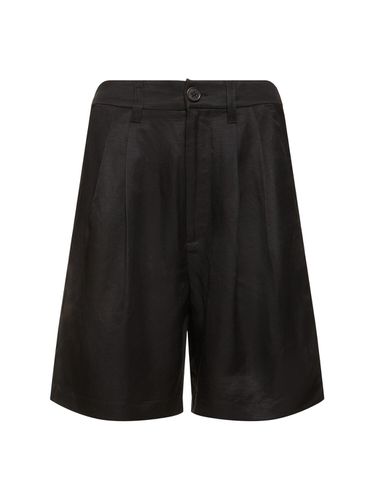 Carrie Linen Blend Shorts - ANINE BING - Modalova