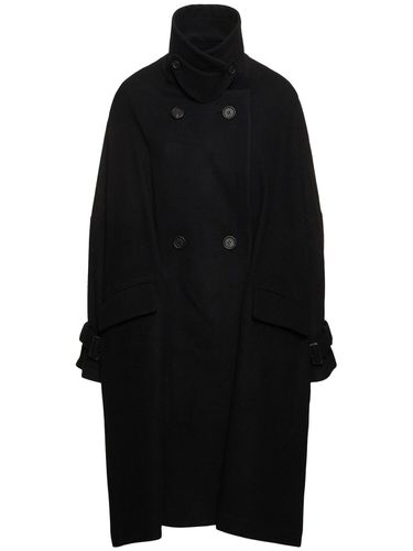 Cappotto In Misto Lana Melton - YOHJI YAMAMOTO - Modalova