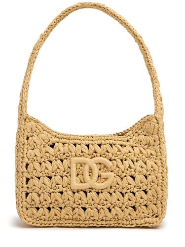 Raffia Shoulder Bag - DOLCE & GABBANA - Modalova