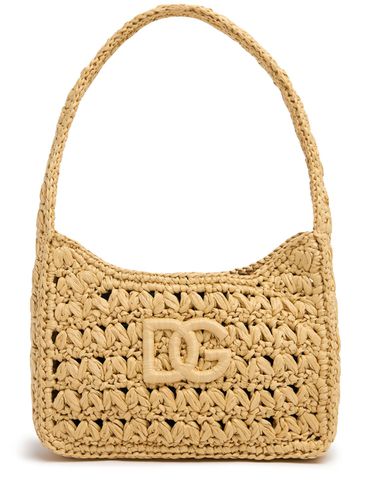 Borsa A Spalla 3.5 In Rafia - DOLCE & GABBANA - Modalova