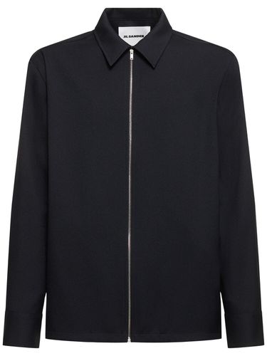 Regular Fit Zipped Shirt - JIL SANDER - Modalova