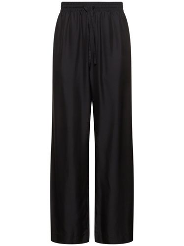 Casual Silk & Modal Pants - MOSCHINO - Modalova