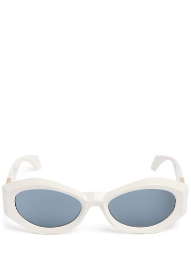 Oval Acetate Sunglasses - VERSACE - Modalova