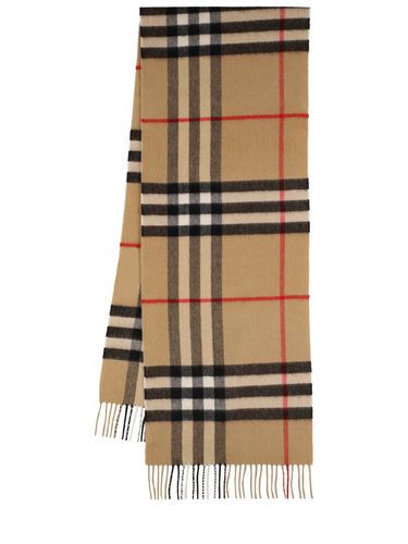 Bufanda De Cashmere Con Cuadros Grandes - BURBERRY - Modalova