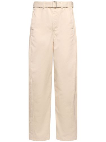 Pantaloni In Cotone Con Cintura - LEMAIRE - Modalova