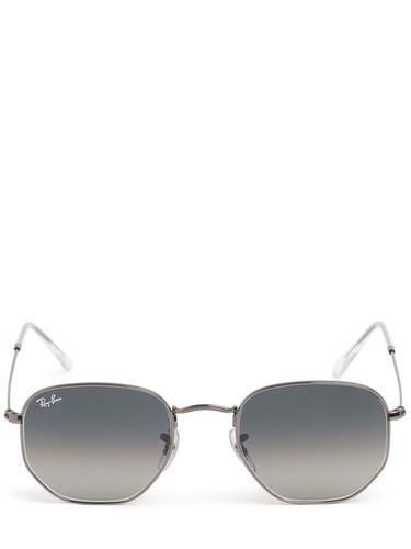 Hexagonal Flat Lens Metal Sunglasses - RAY-BAN - Modalova