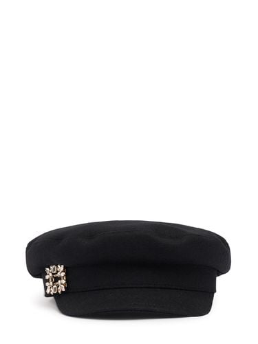 Cappello Sailor Con Spilla Rv Di Cristalli - ROGER VIVIER - Modalova