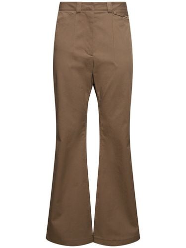 Cotton Blend Flared Pants - LOW CLASSIC - Modalova