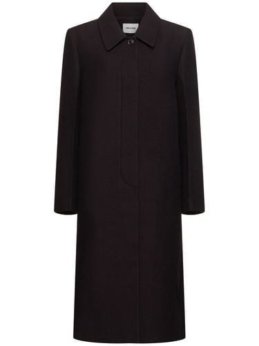 Wool Twill Long Coat - LOW CLASSIC - Modalova