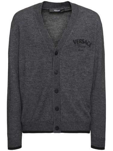 Cardigan Versace Stamp - VERSACE - Modalova