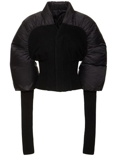 Duvetina Wool Blend Down Jacket - RICK OWENS - Modalova