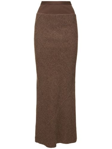 Wool Knit Long Skirt - RICK OWENS - Modalova