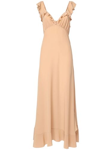 Langes Kleid Aus Seiden-crepe De Chine - CHLOÉ - Modalova