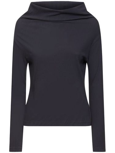 Langärmeliges Jersey-oberteil Mit Twist - YOHJI YAMAMOTO - Modalova