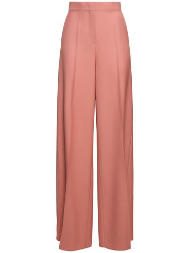 Pantalones Anchos De Gabardina De Lana - MAX MARA - Modalova