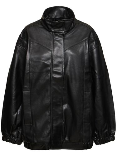 Brooklyn Faux Leather Bomber Jacket - THE GARMENT - Modalova