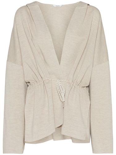 Etna Wool Knit Cardigan W/lace - MAX MARA - Modalova