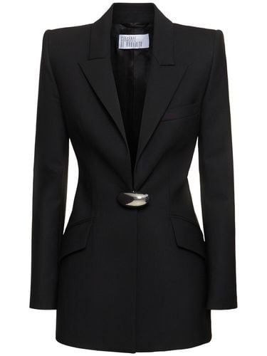 Blazer Aus Stretch-wolle - GIUSEPPE DI MORABITO - Modalova