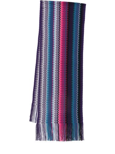 Bufanda De Lana Con Flecos - MISSONI - Modalova