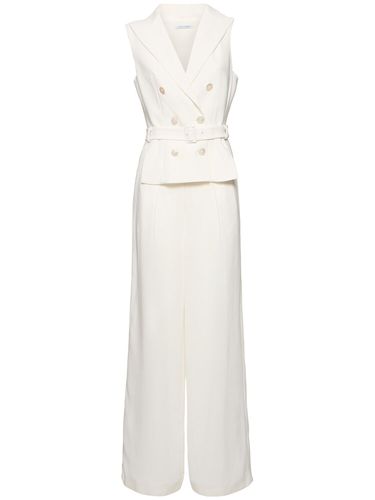 Sleeveless Stretch Cady Jumpsuit - ALBERTA FERRETTI - Modalova