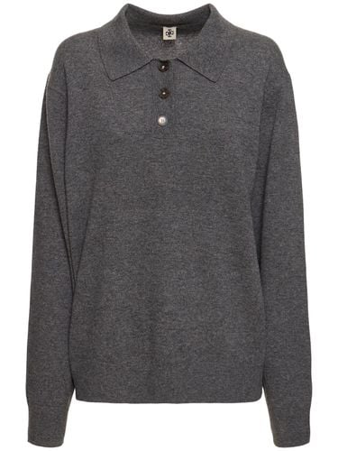 Como Wool Blend Knit Polo Sweater - THE GARMENT - Modalova