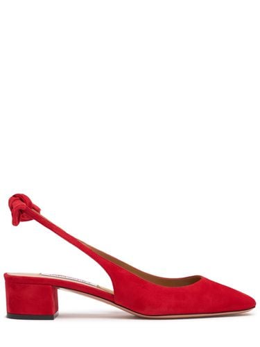 Mm Hohe Pumps Aus Wildleder „very Bow Tie“ - AQUAZZURA - Modalova