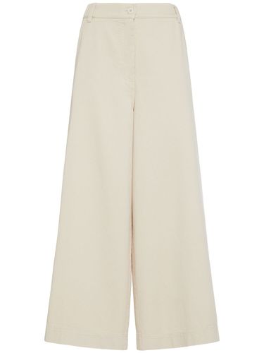 Disco Cotton Drill Wide Pants - WEEKEND MAX MARA - Modalova