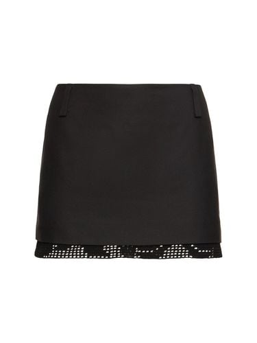 Silk Lace Mini Skirt - MAGDA BUTRYM - Modalova