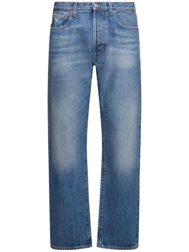 Dirty Medium Wash 5 Pocket Jeans - VALENTINO - Modalova