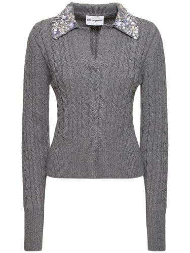 Polopullover Aus Strick Mit Zopfmuster - DES PHEMMES - Modalova