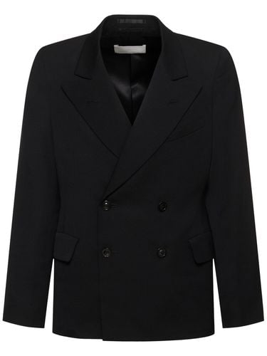 Double Breasted Wool Blazer - MAISON MARGIELA - Modalova