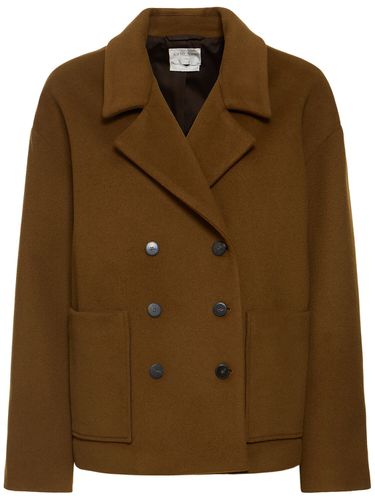 Wool Blend Velour Peacoat - FORTE_FORTE - Modalova