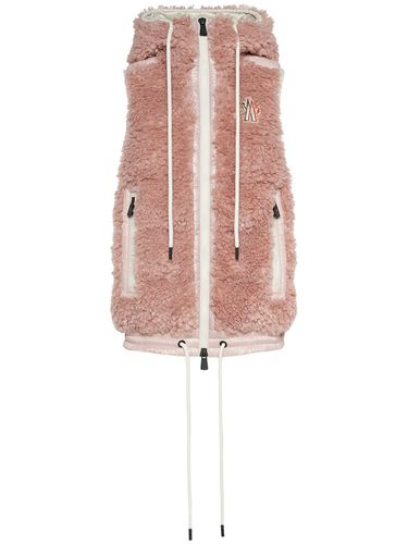 Piumino Smanicato In Teddy Con Zip - MONCLER GRENOBLE - Modalova