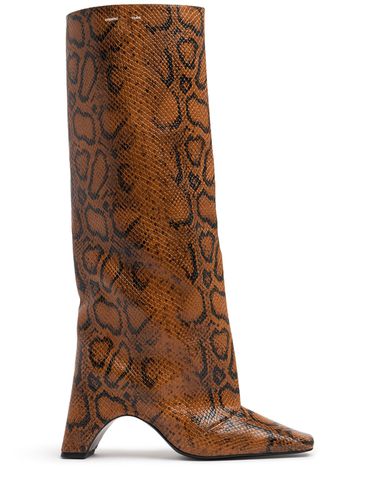 Mm Snake Print Leather Bridge Boots - COPERNI - Modalova