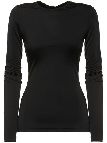 Long Sleeve Fitted Fluid Jersey Top - NINA RICCI - Modalova