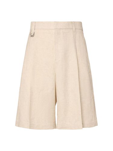 Le Short Melo Linen Blend Shorts - JACQUEMUS - Modalova