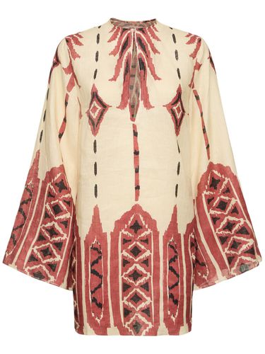 Desert Scout Printed Linen Mini Dress - JOHANNA ORTIZ - Modalova