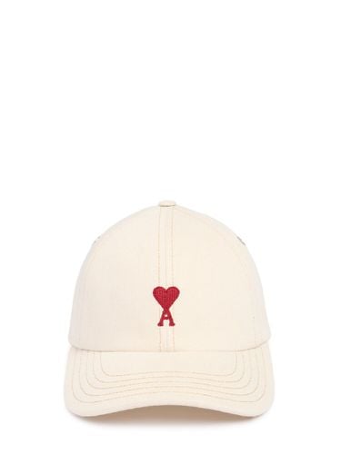 Gorra De Algodón - AMI PARIS - Modalova