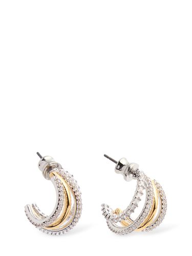 Hyperbola Crystal Hoop Earrings - SWAROVSKI - Modalova