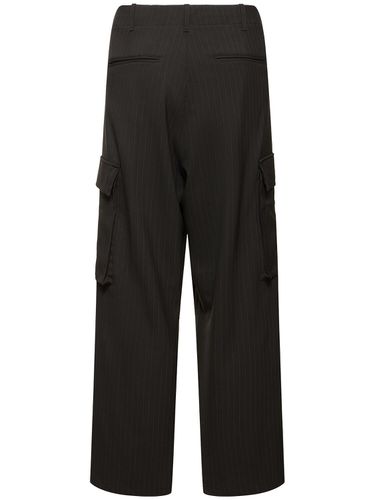 Pinstripe Cargo Pants - LANEUS - Modalova