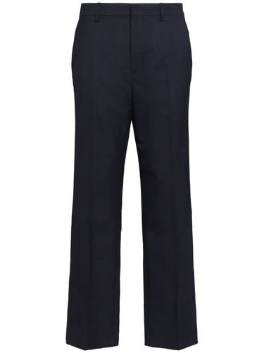 Straight Fit Wool Pants - AMI PARIS - Modalova