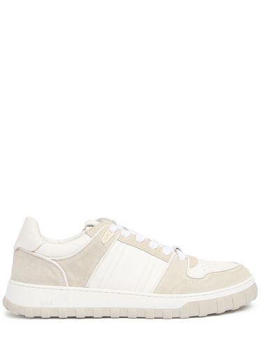 Low Top Leather Sneakers - AMI PARIS - Modalova