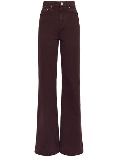 Flared High Rise Twill Jeans - AMI PARIS - Modalova