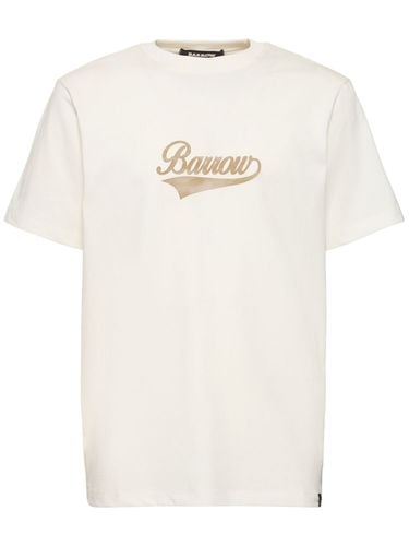 Logo Cotton Jersey T-shirt - BARROW - Modalova