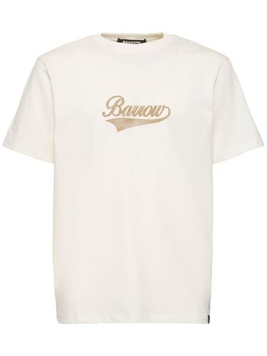 T-shirt In Jersey Di Cotone Con Logo - BARROW - Modalova