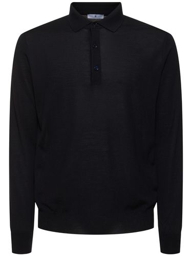 Langärmeliger Polopullover Aus Wolle - PT TORINO - Modalova